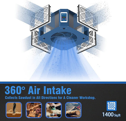 Denwenny 360 degree Intake Air FIltration System Built-In Ionizer (2 Pack)