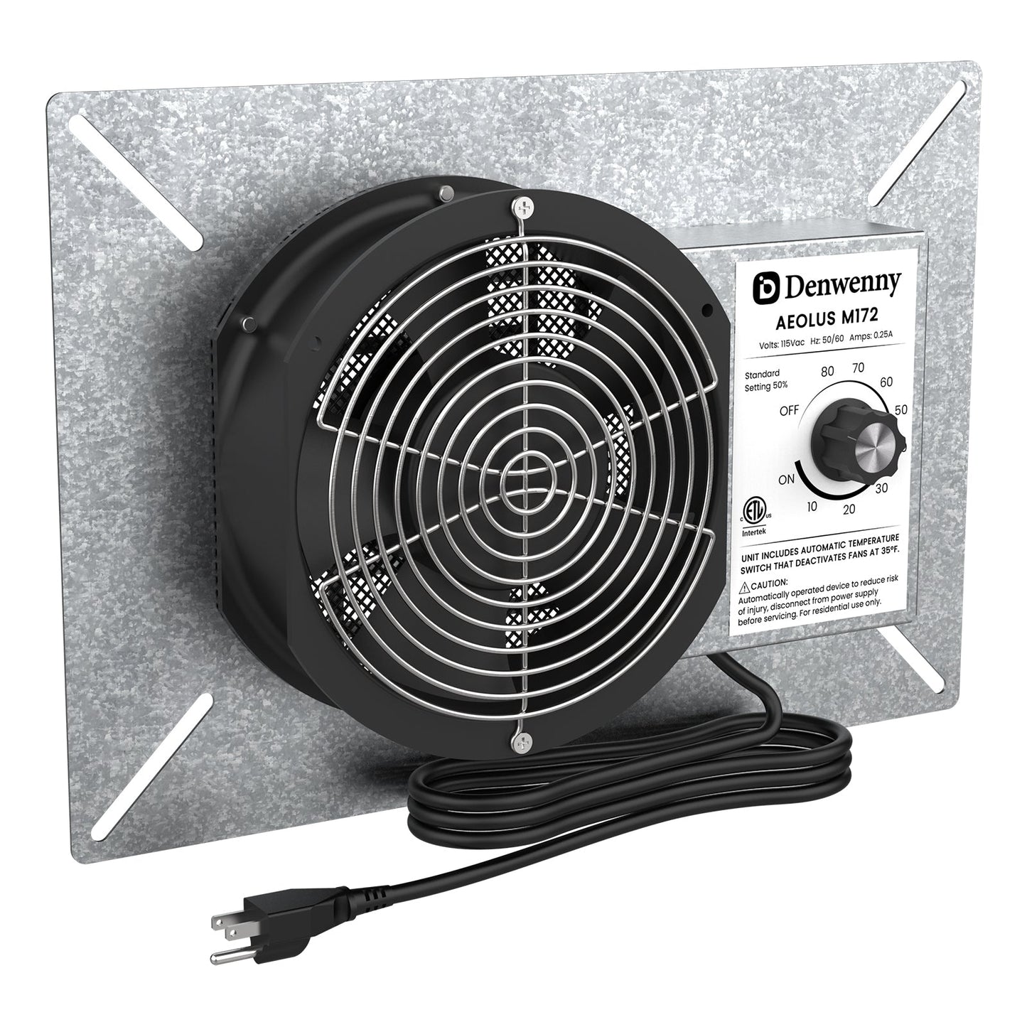 Denwenny 260CFM Crawl Space Ventilator Fan, 6.7 Inch Vent Fan with humidistat Dehumidistat (2Pack)