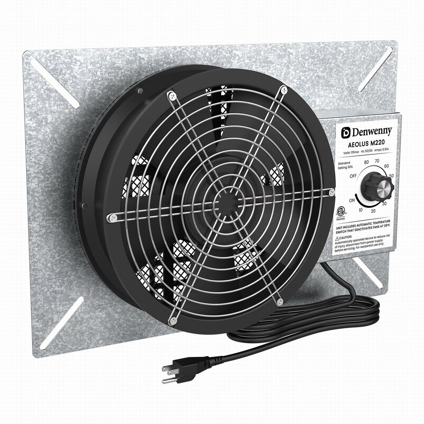 Denwenny IP55 Grade 540CFM Crawl Space Ventilation Fans with Dehumidistat